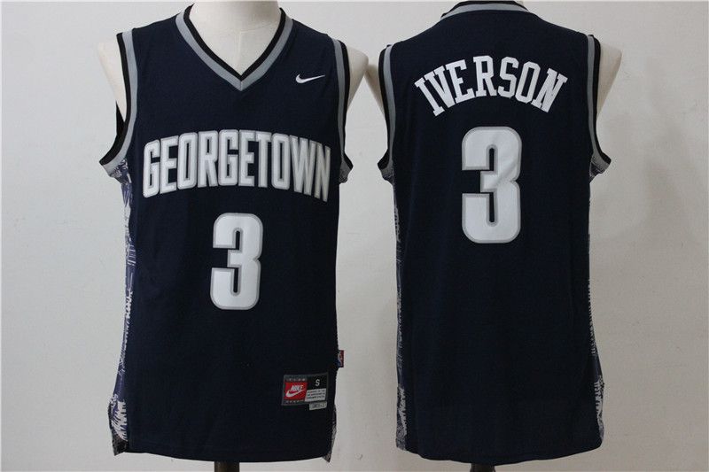 Men Philadelphia 76ers #3 Iverson Black Nike NBA Jersey